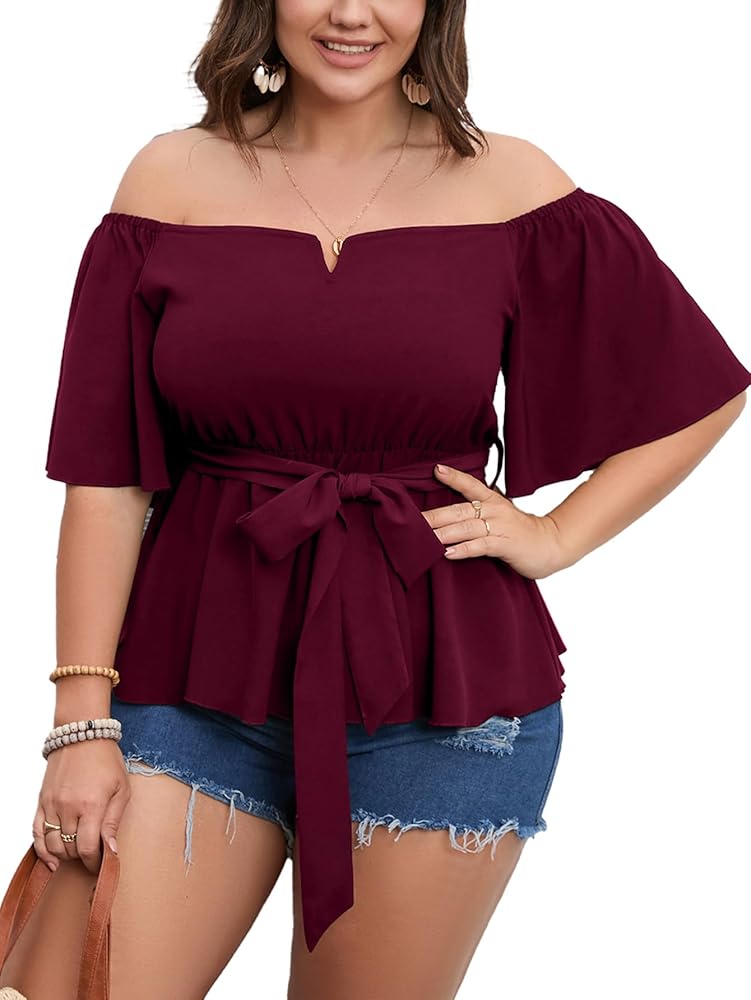 トップス simpti Off Shoulder Peplum Blouse. 02 Off Shoulder Peplum Blouse. – Simpti.